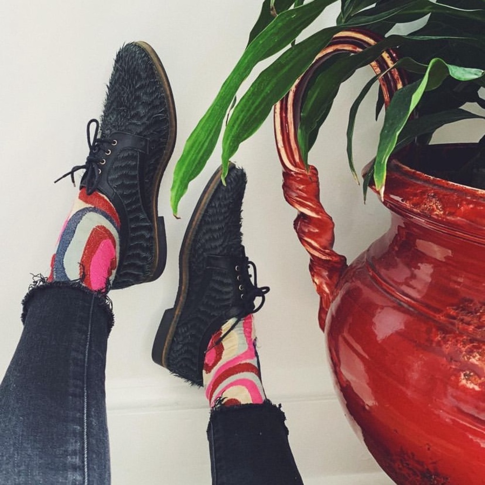 Miista london Haley Feather Oxford. size 38/7.5-8